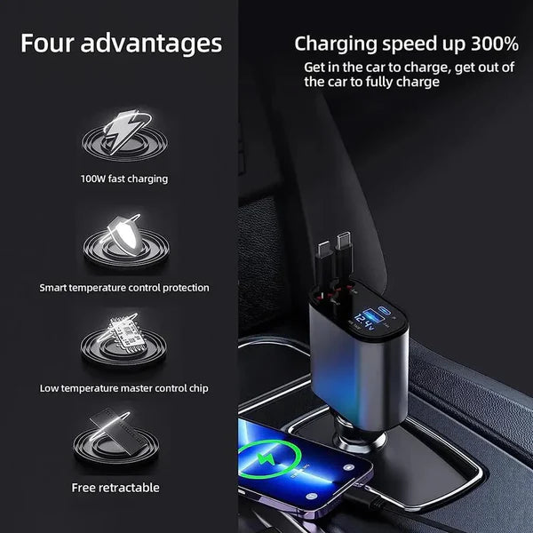 Premium 4 in 1 Car Pro Charger
