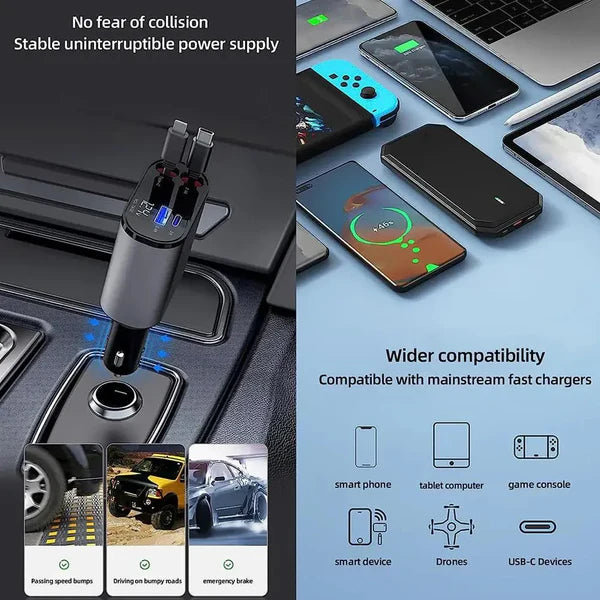Premium 4 in 1 Car Pro Charger