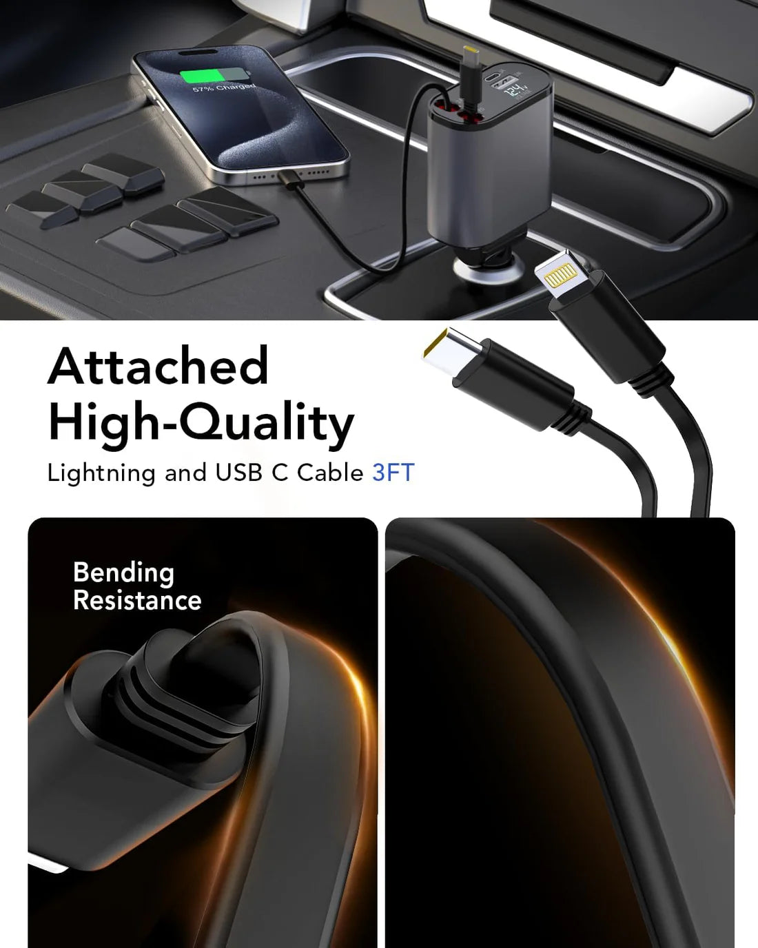 Premium 4 in 1 Car Pro Charger